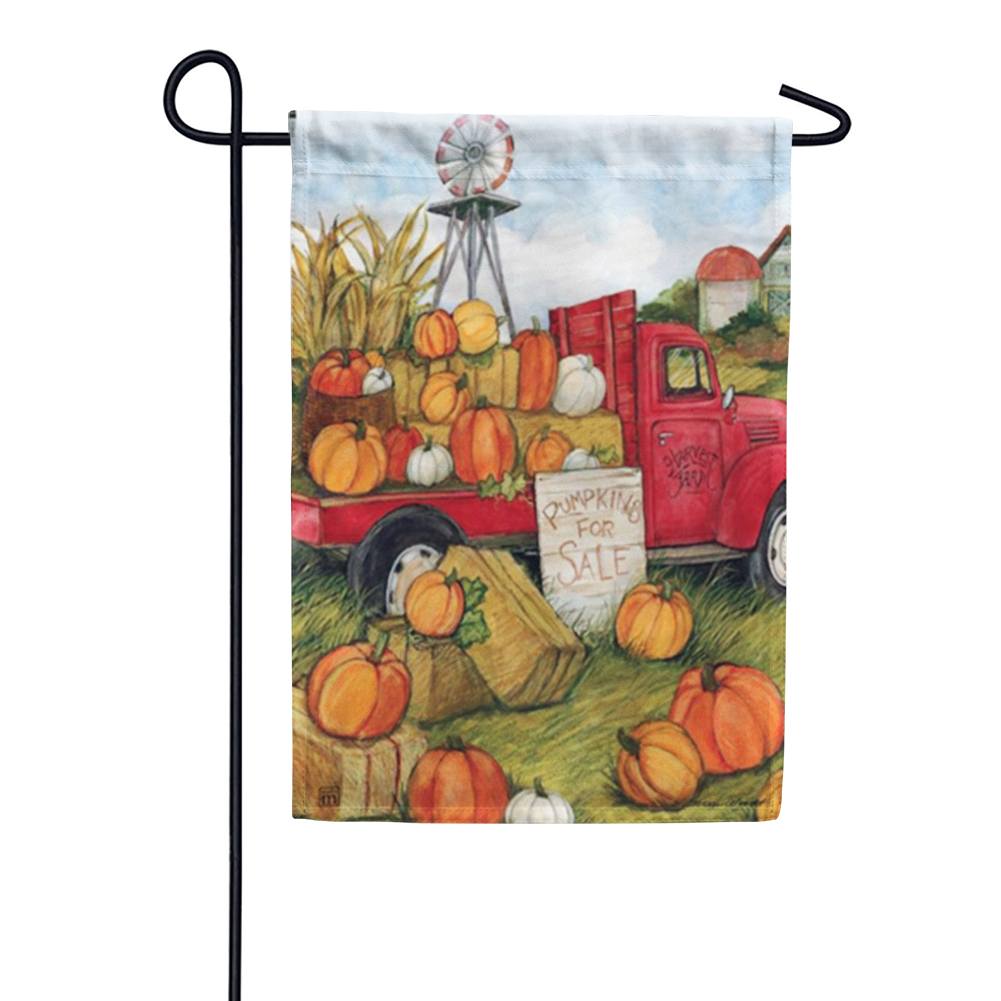 Pumpkins for Sale Garden Flag