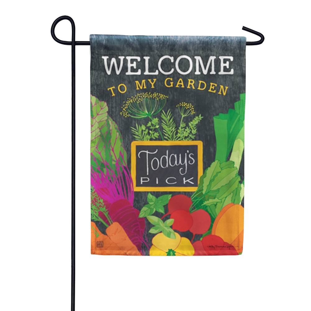 Farmers Market Double Sided Garden Flag