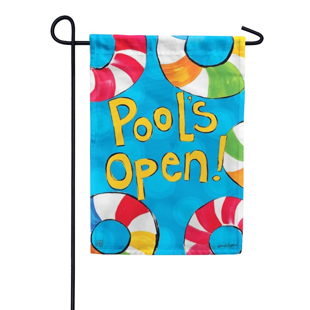 Magnet Works Pool's Open Garden Flag