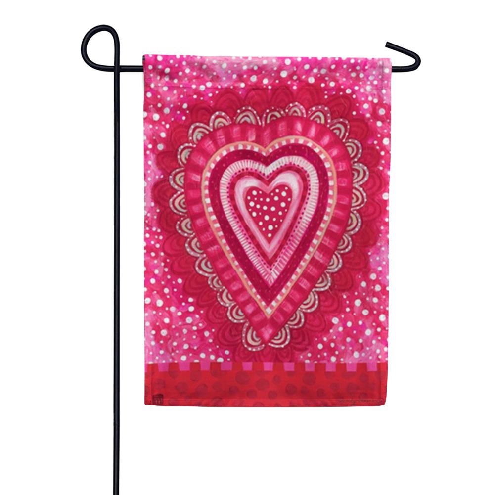 Sweet Hearts Double Sided Garden Flag