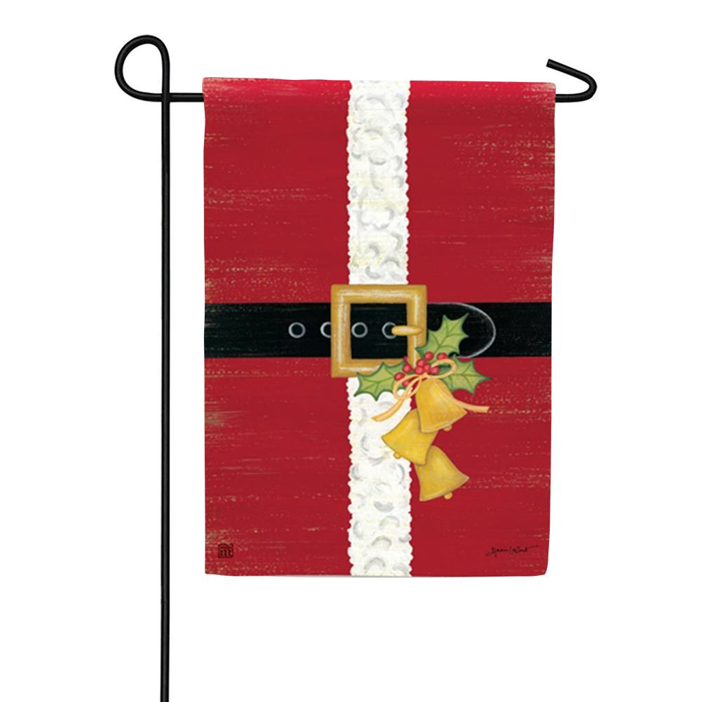 Santa Suit Garden Flag