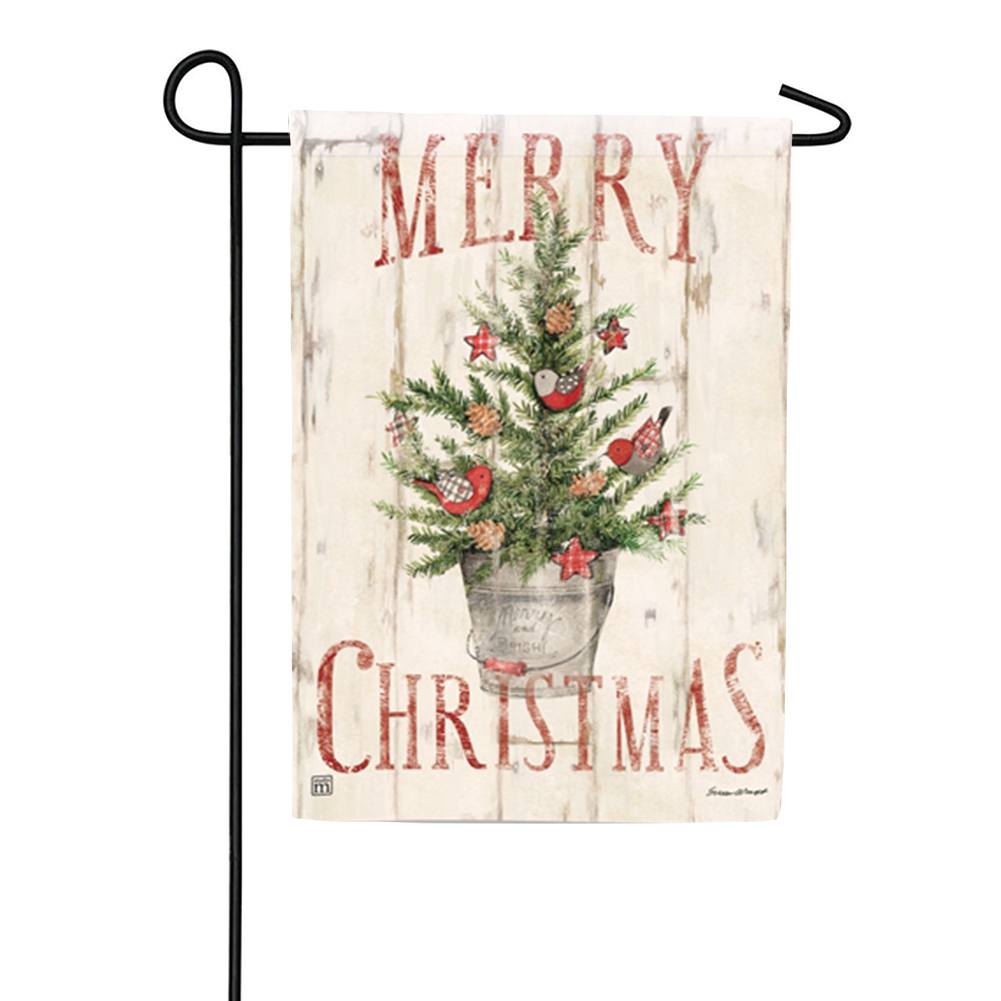 Magnet Works Farmhouse Christmas Garden Flag