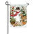 Woodland Snowman Friends Garden Flag