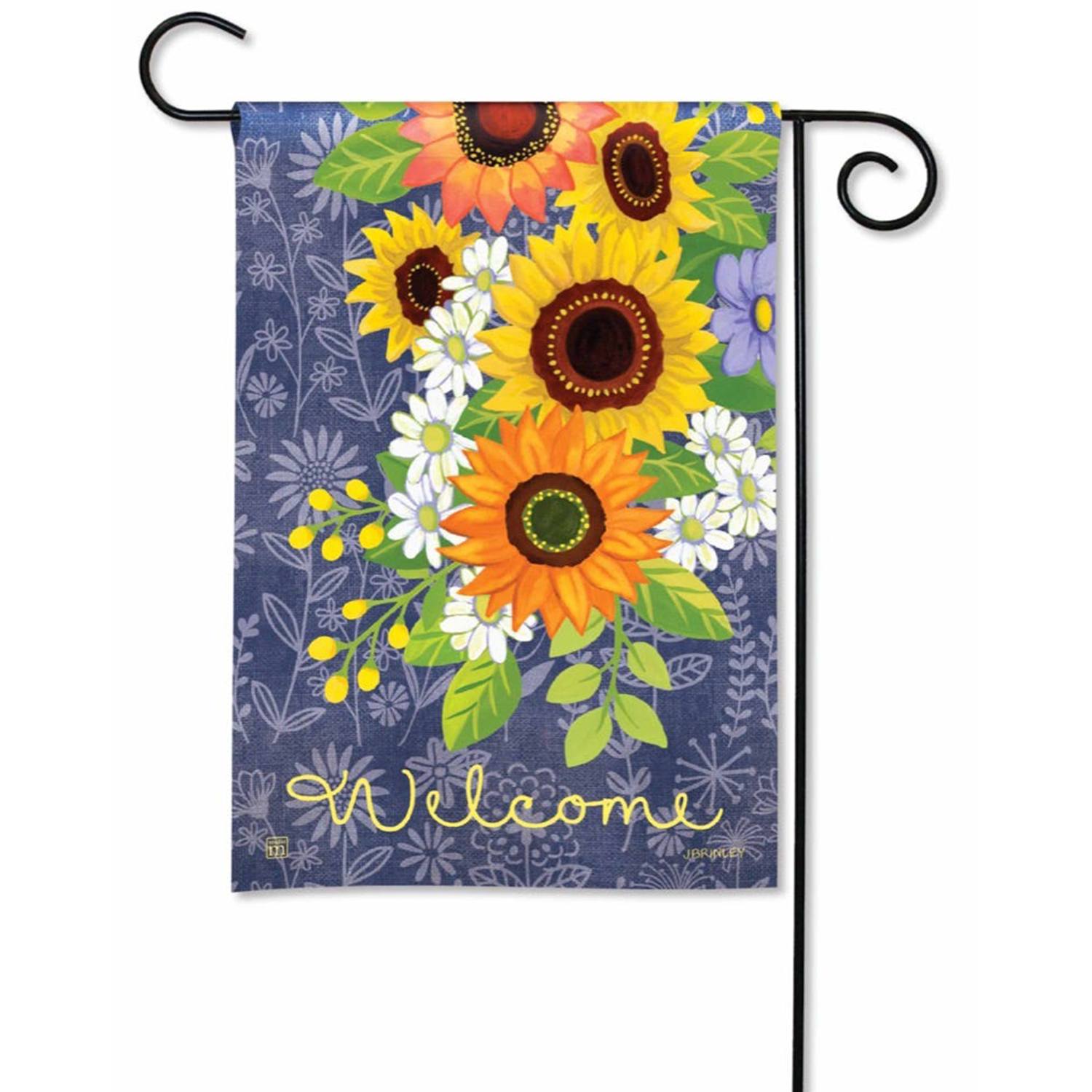 Denim Garden Garden Flag