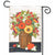 Rustic Fall Flowers Garden Flag