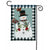 Holly Snowman Garden Flag