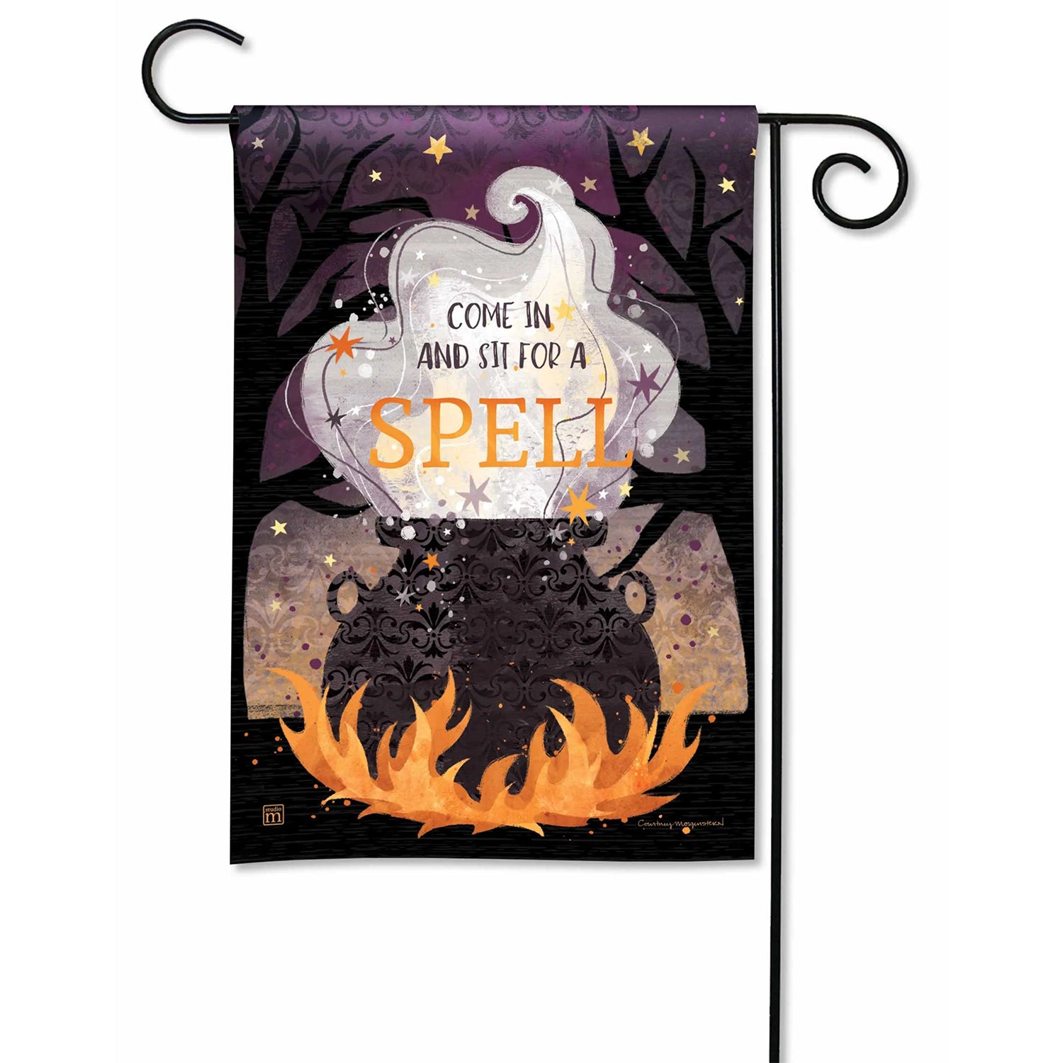 Sit a Spell Garden Flag