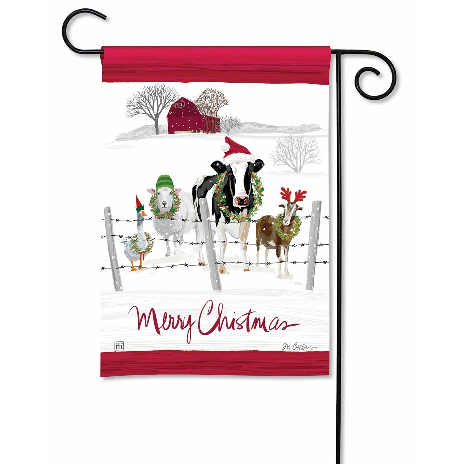 Holiday Greeters Garden Flag