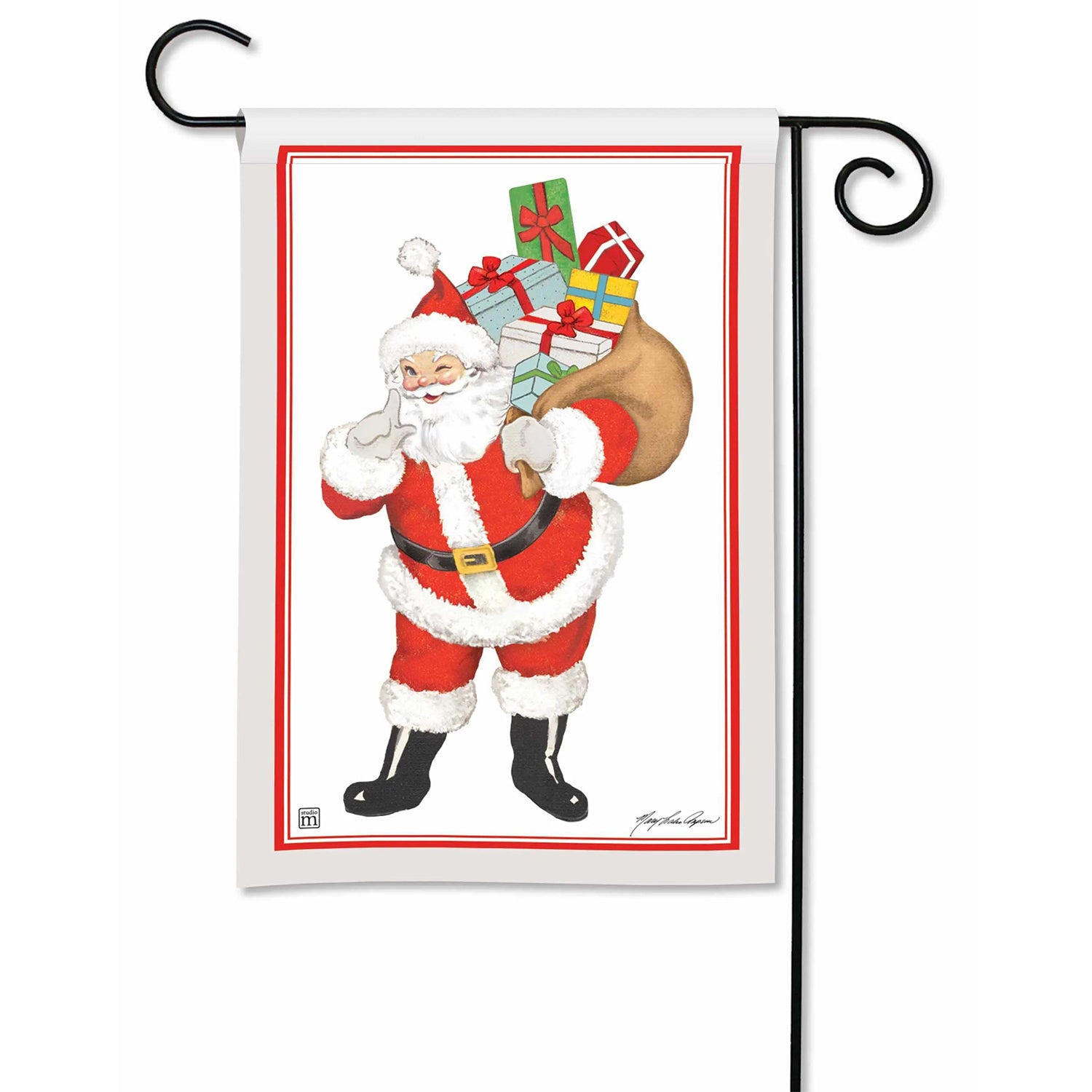 Santa's Presents Garden Flag