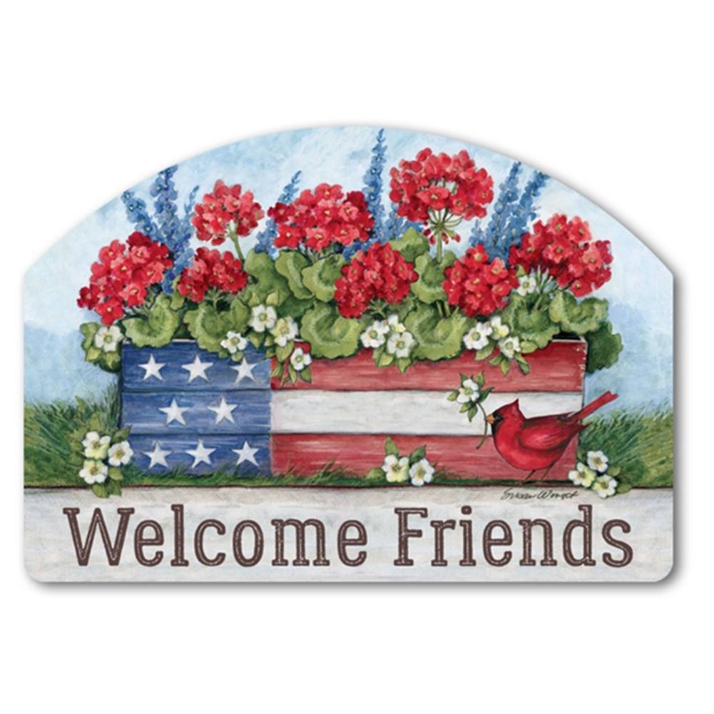 Patriotic Planter Box Yard DeSign