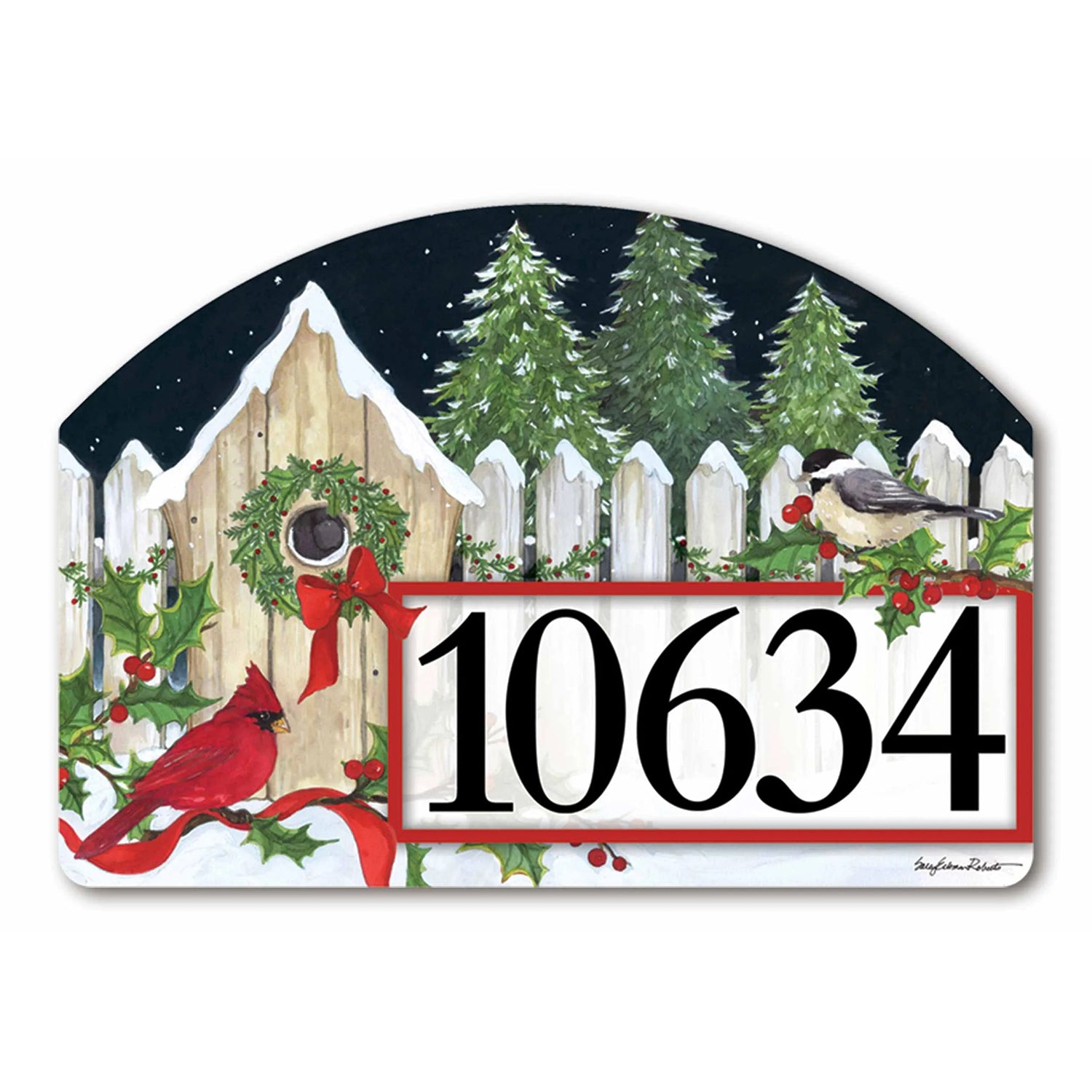 Magnet Works Christmas Cottage Yard DeSign