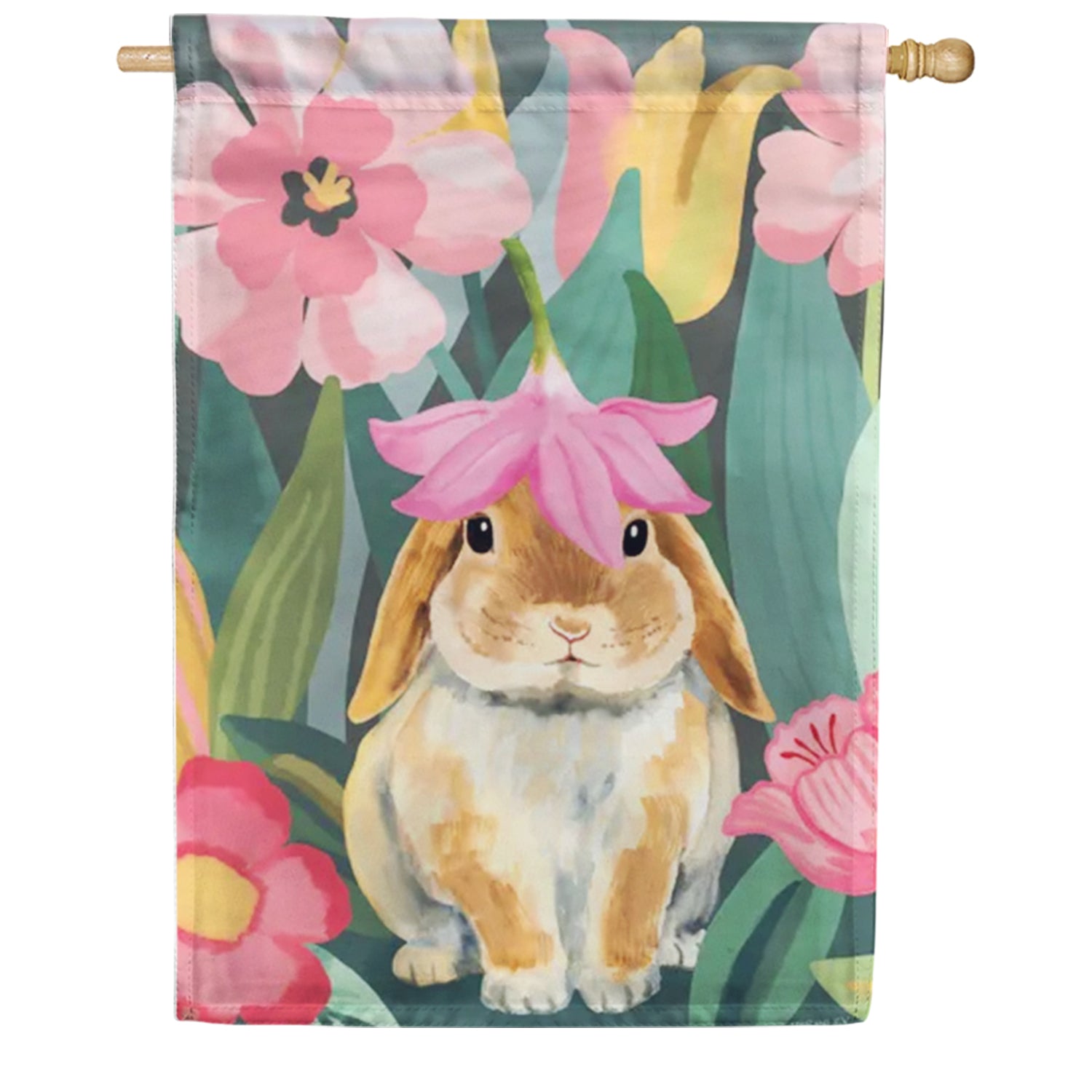 Magnet Works Garden Bunny House Flag