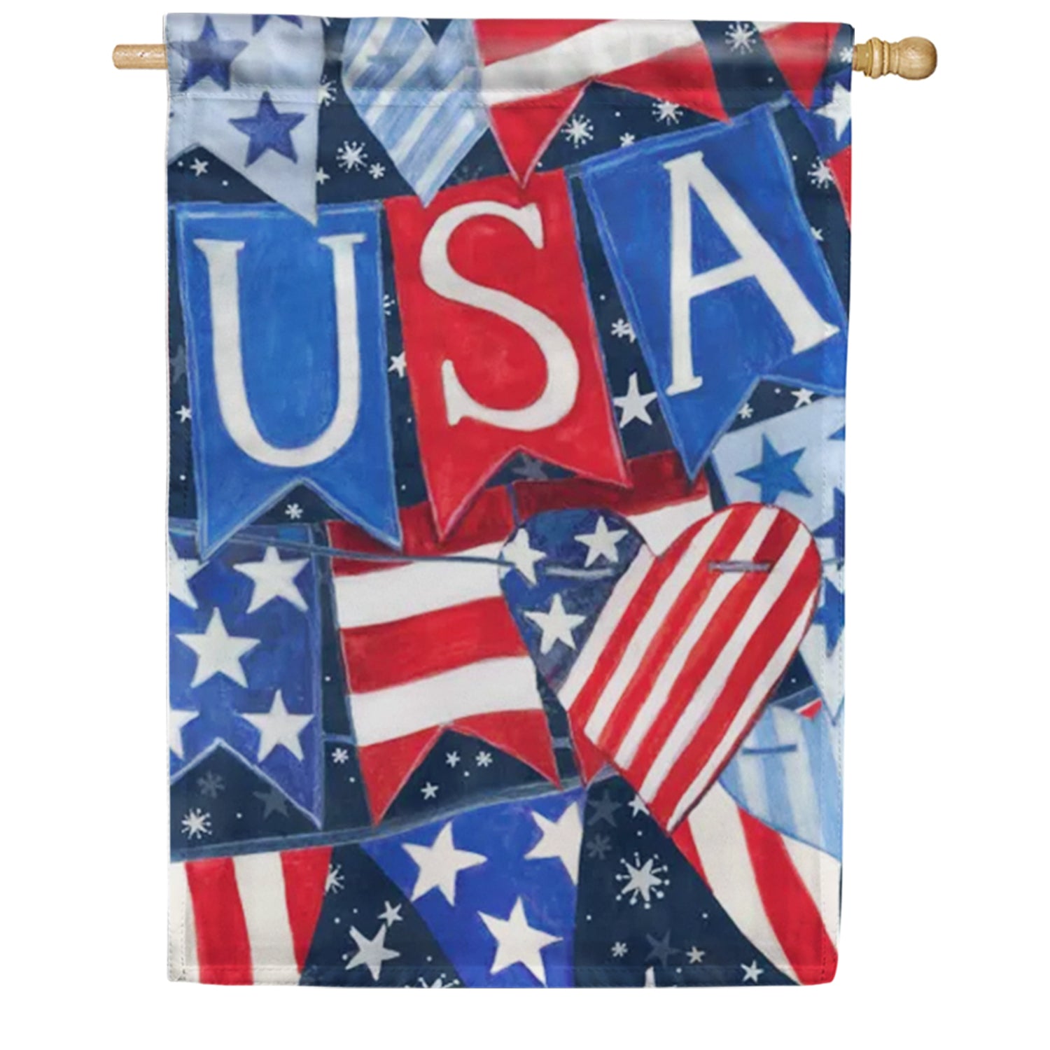 USA Banner House Flag