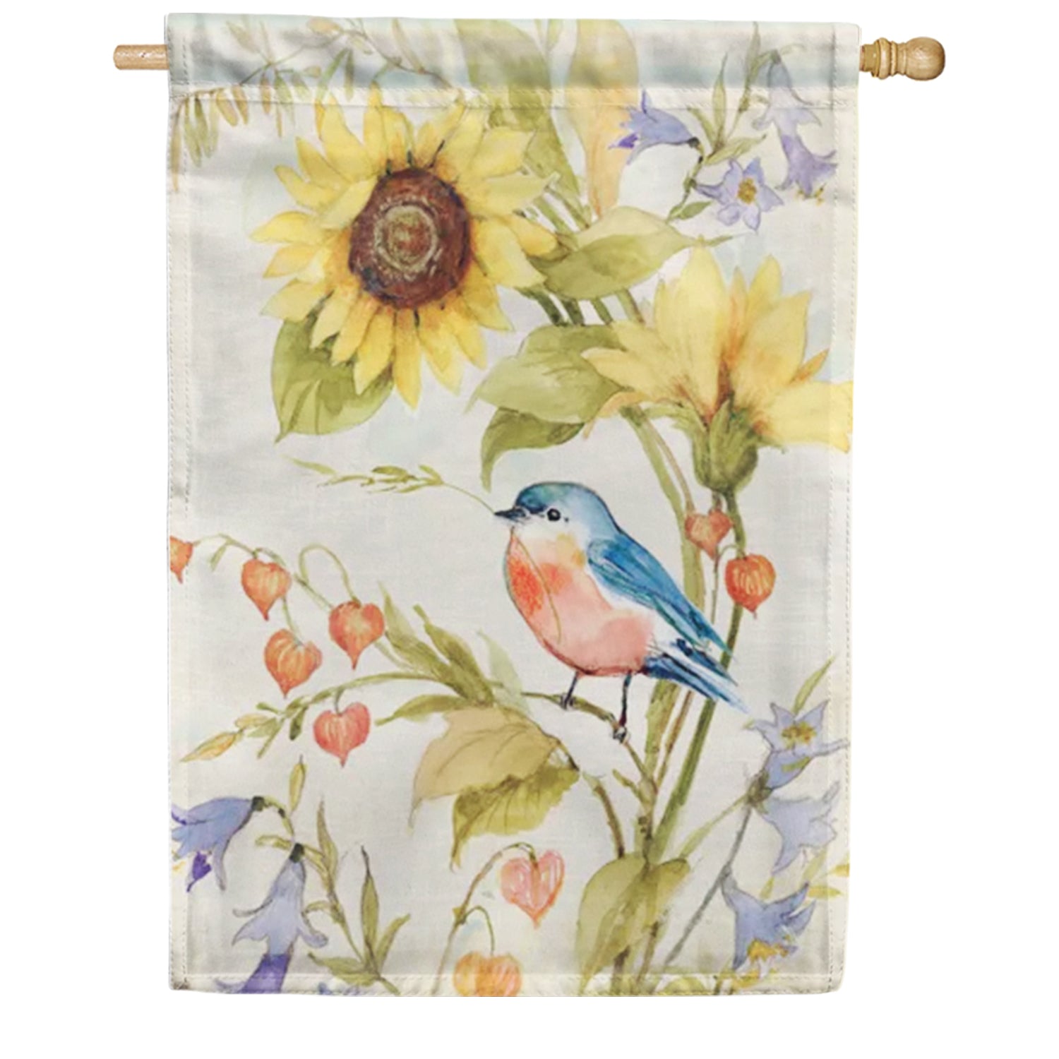 Bee Spring Bluebird House Flag