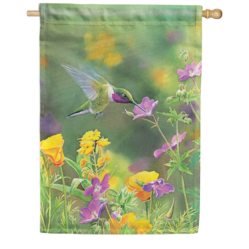 Hummingbird Hover House Flag