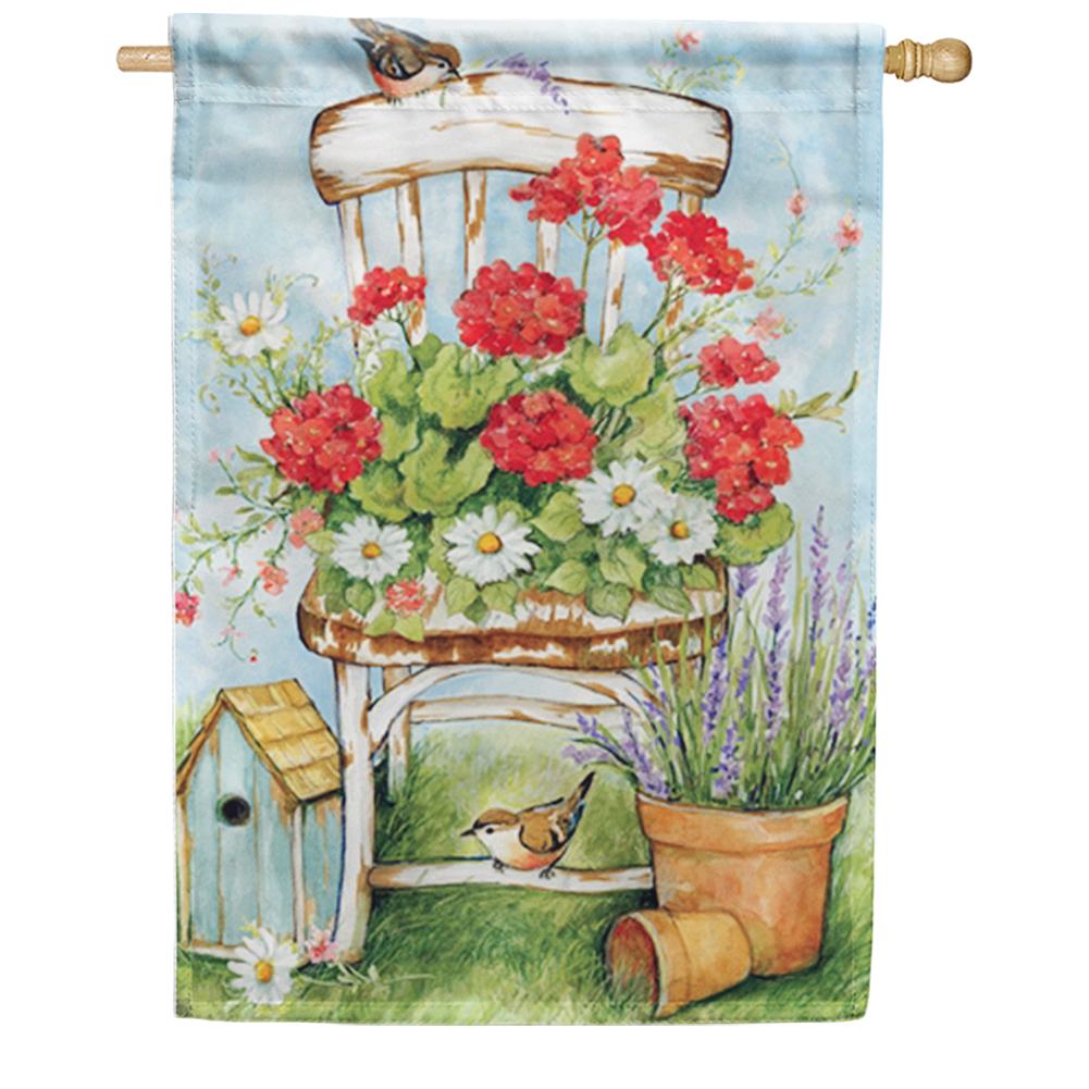 Summer Garden House Flag