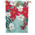 Poinsettia Bloom House Flag