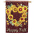 Sunflower Heart Happy Fall House Flag