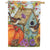 Autumn Birdhouse Chickadees House Flag