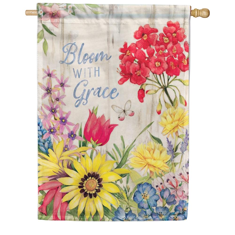 Bloom with Grace House Flag