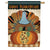 Happy Thanksgiving Turkey Plaid House Flag