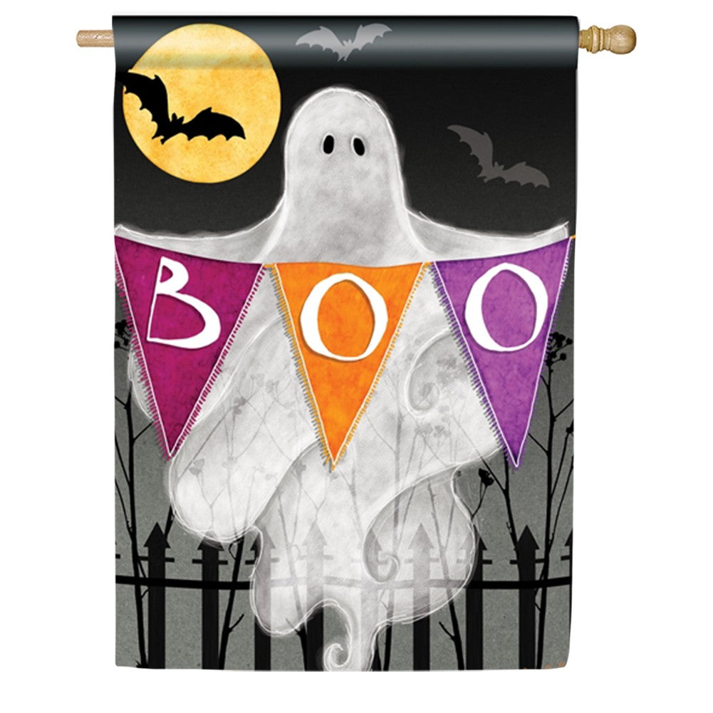Halloween Ghost House Flag
