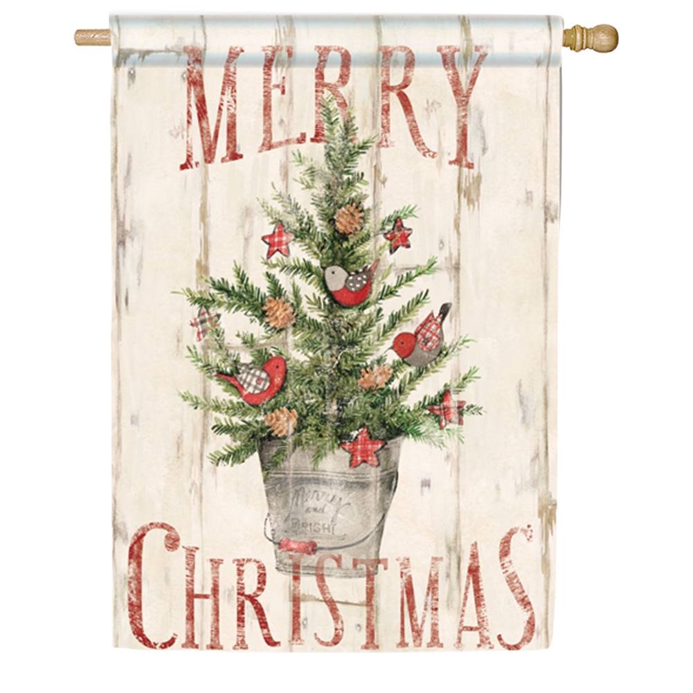 Magnet Works Farmhouse Christmas House Flag