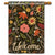 Gather and Be Grateful Floral House Flag
