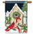 Magnet Works Christmas Cottage House Flag