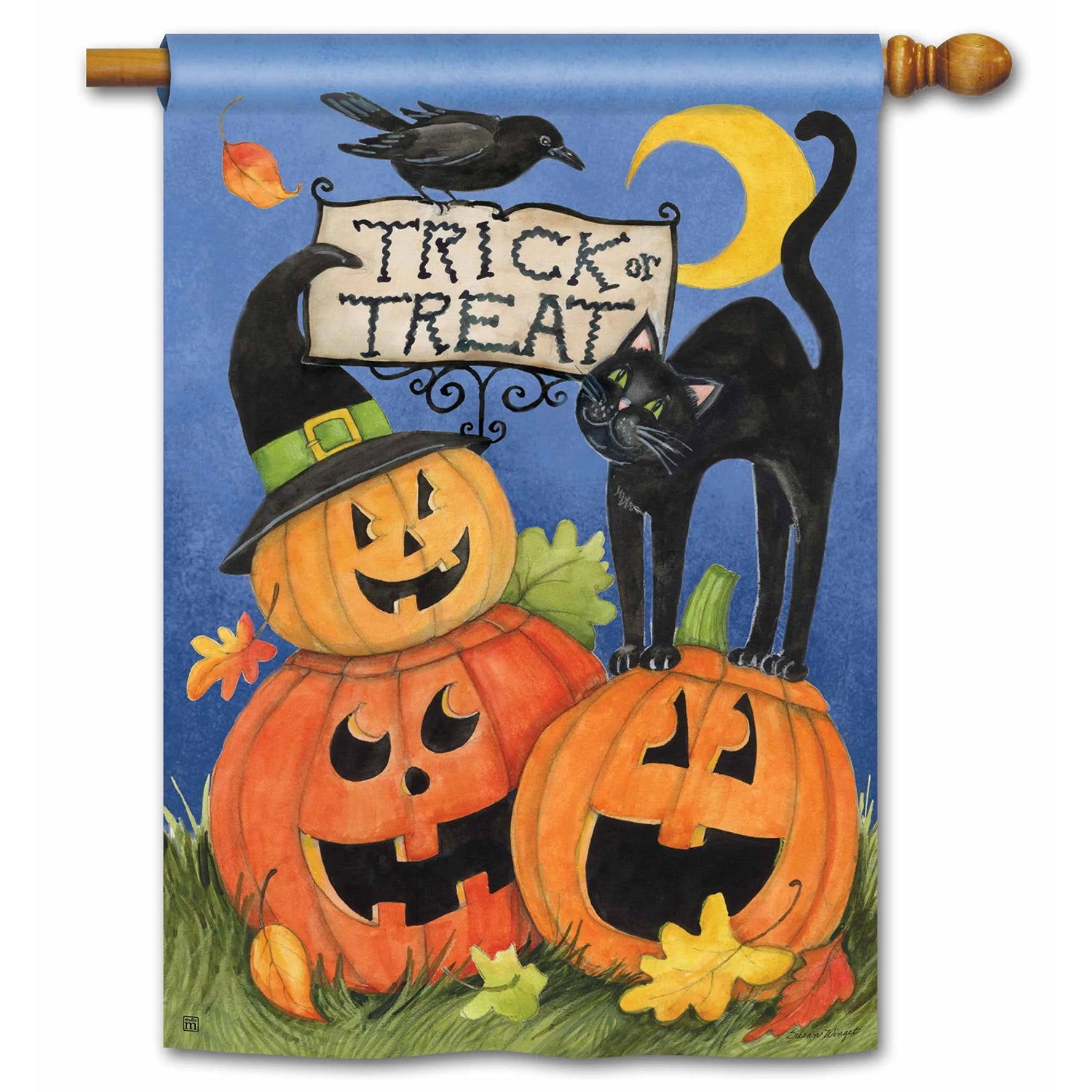 Magnet Works Trick or Treat House Flag