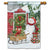 Snowman Special Delivery House Flag