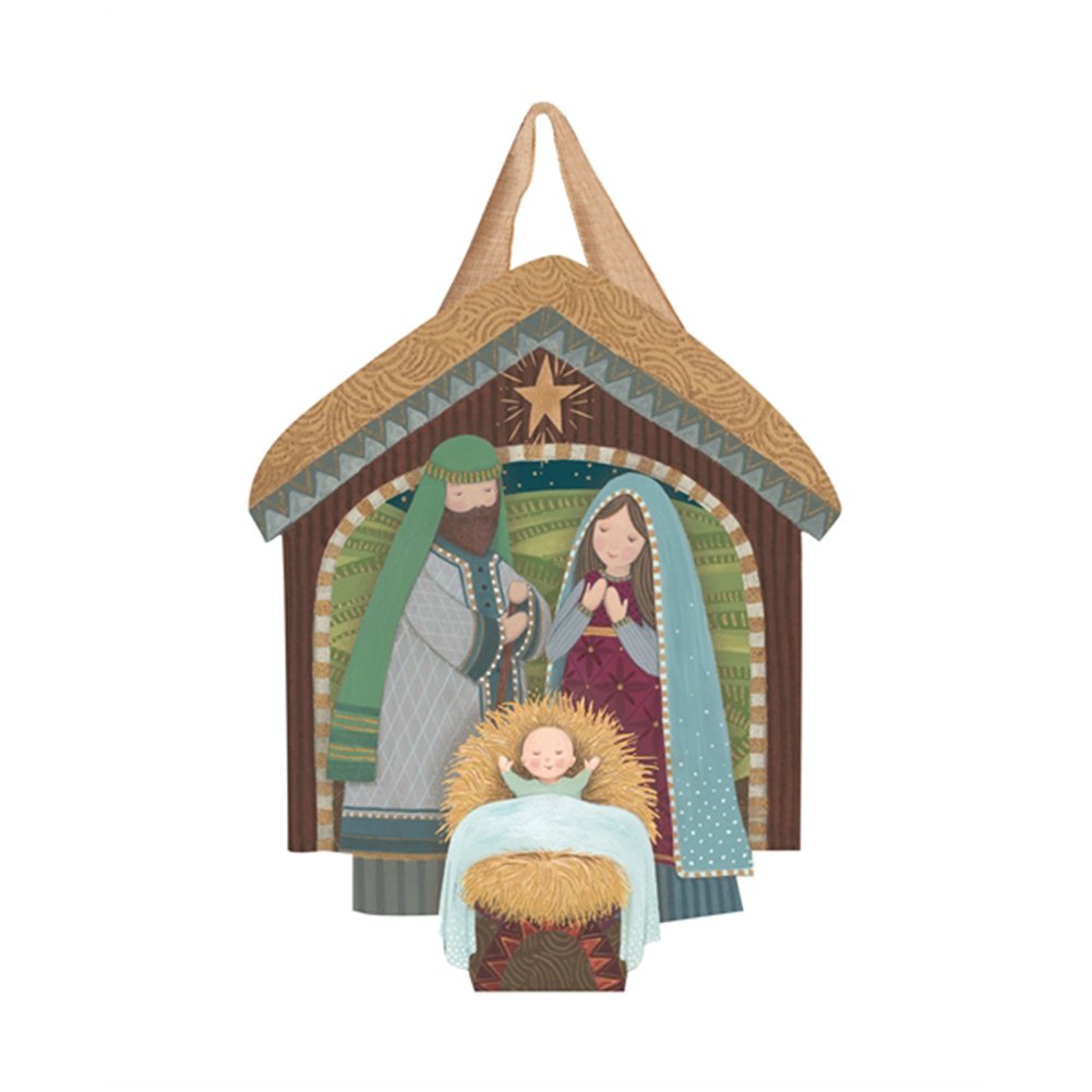 Magnet Works Away In a Manger Door Decor