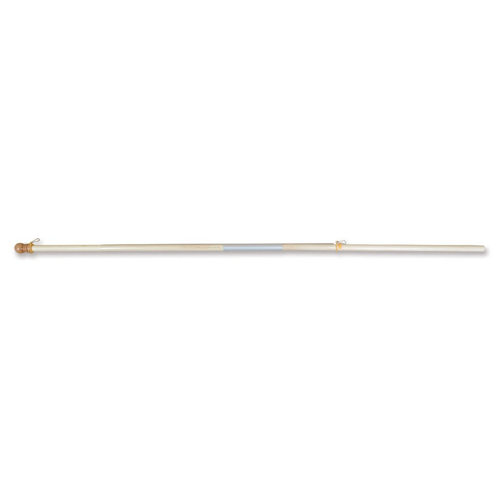 72" 2-Piece Wooden Flag Pole (w/ Plastic Sleeve)