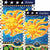 Radiant Sun Illuminated Flags Set (2 Pieces)