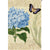 Botanical Fresh Blue Illuminated Garden Flag