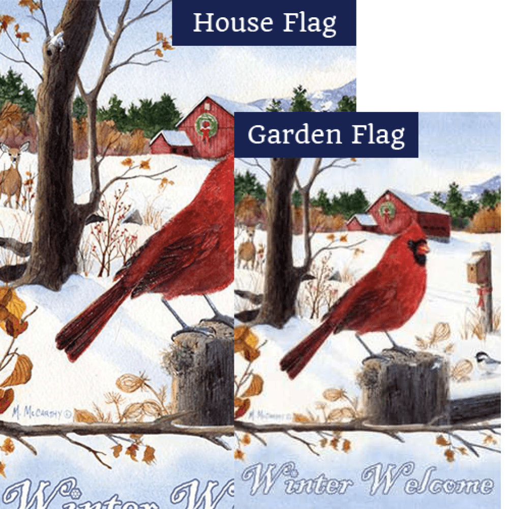 Cardinal Morning PremierSoft Double Sided Flags Set (2 Pieces)