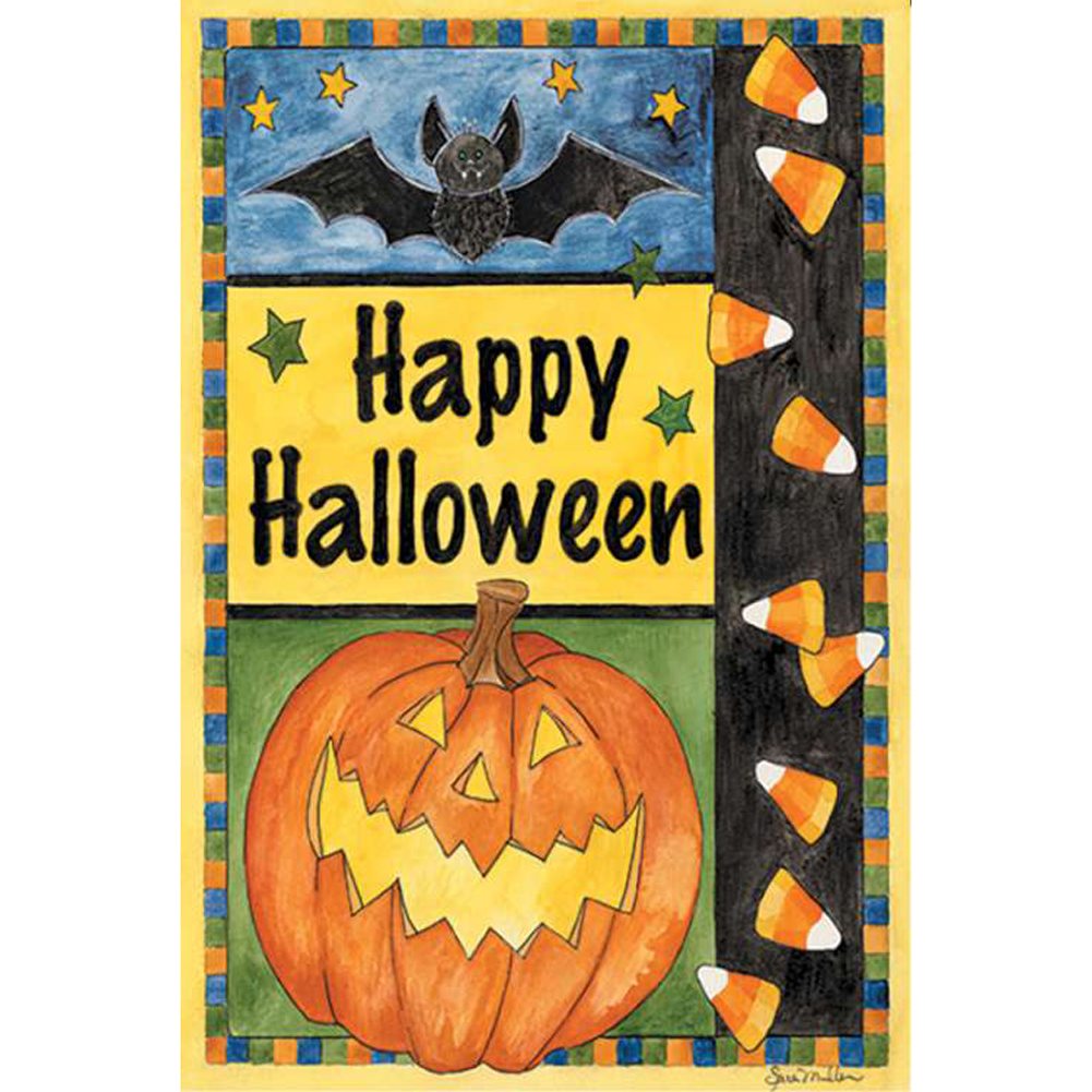 Halloween Smiles PremierSoft Double Sided Garden Flag