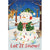 Hey Here's Snow! PremierSoft Double Sided Garden Flag