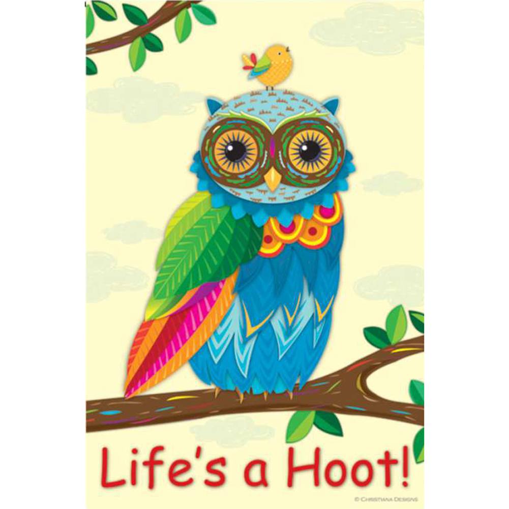 Life's A Hoot PremierSoft Double Sided Garden Flag