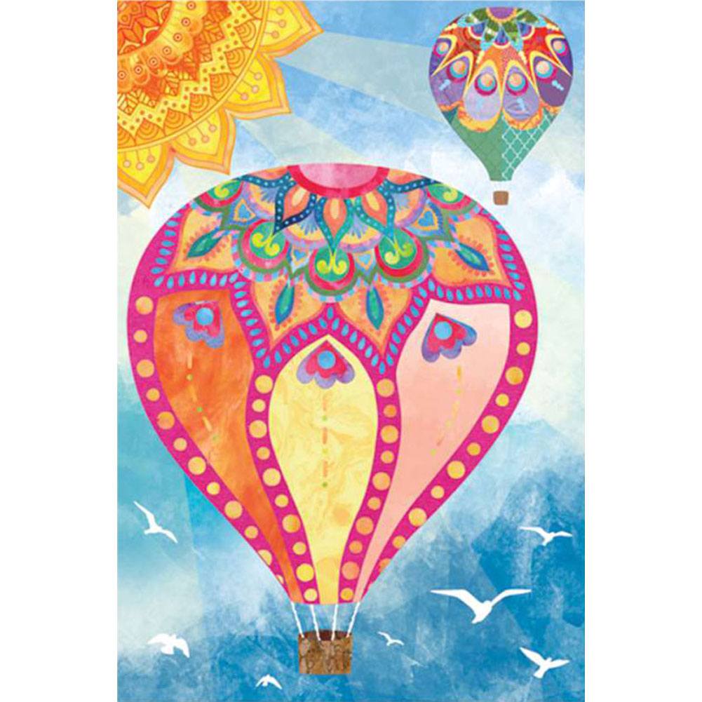 Hot Air Balloon Illuminated Garden Flag