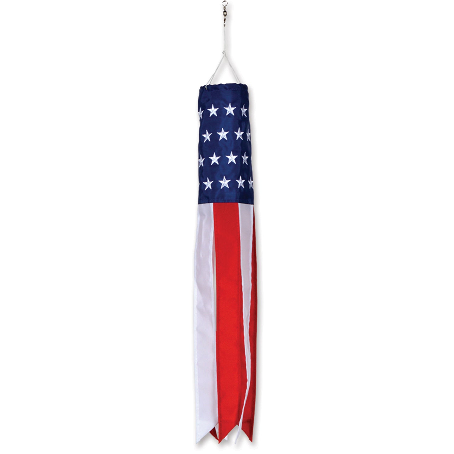 Premier Patriotic Embroidered Stars Windsock (18")