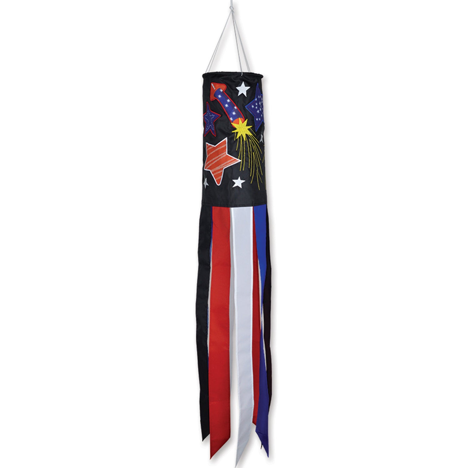 Premier Freedom Fireworks Embroidered Applique Windsock (40")