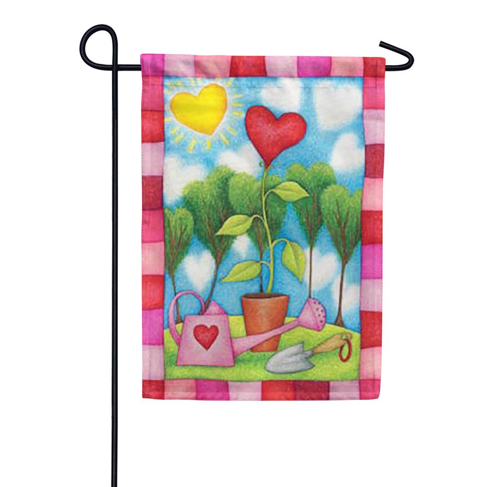 Heart Garden Garden Flag