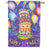 Happy Birthday Cake Balloons House Flag