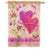 Love Birds Hearts House Flag