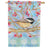 Winter Woods Chickadee House Flag