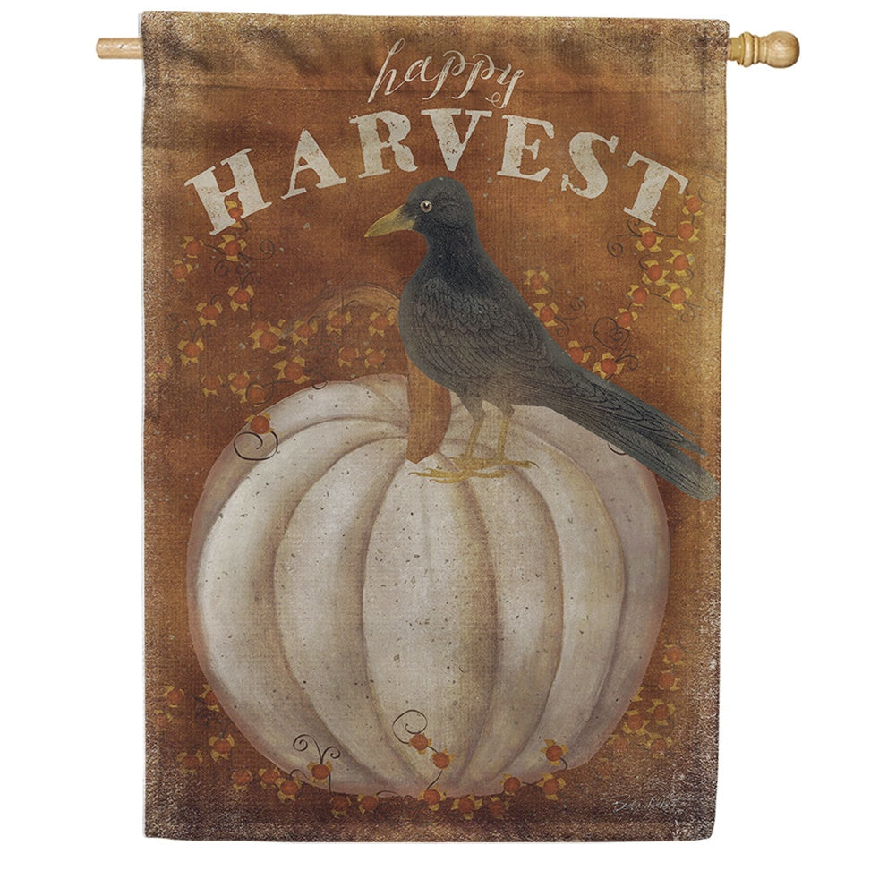 Happy Harvest House Flag