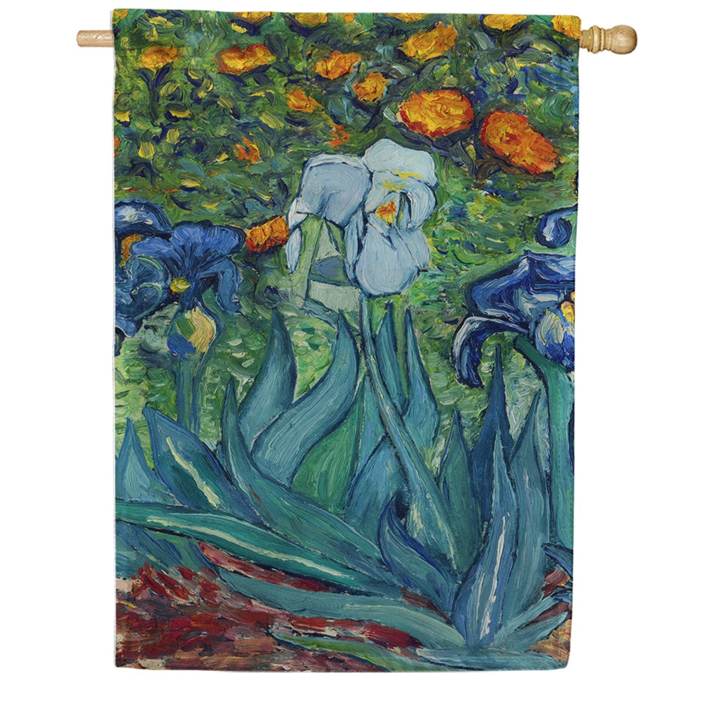 Van Gogh's Iris House Flag