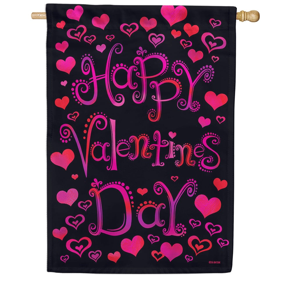 Valentine Hearts House Flag