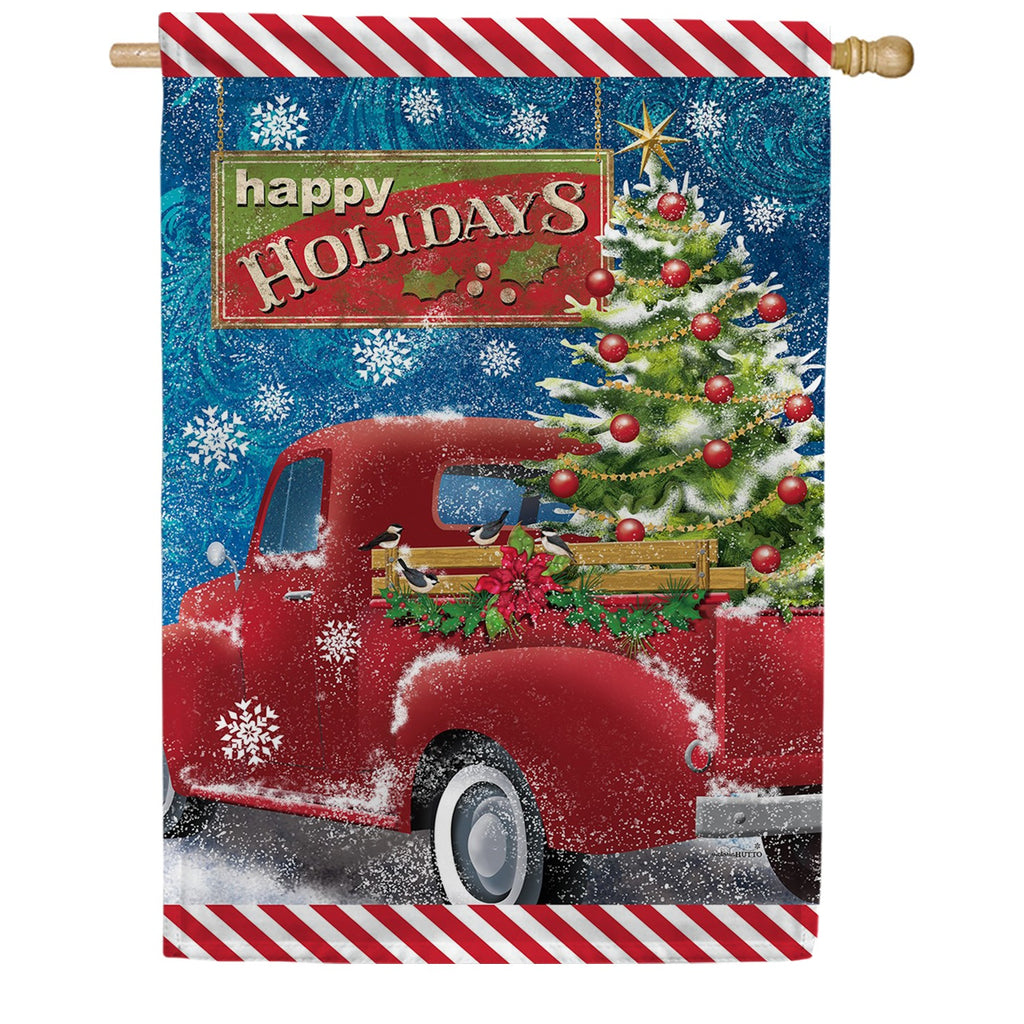 Toland Holiday Delivery House Flag
